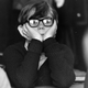 A bored student at school in London, 1978.